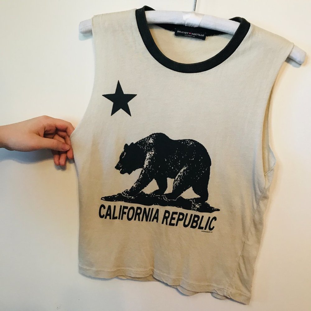 🚚❤️California Republic Crop Tank